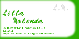 lilla molenda business card
